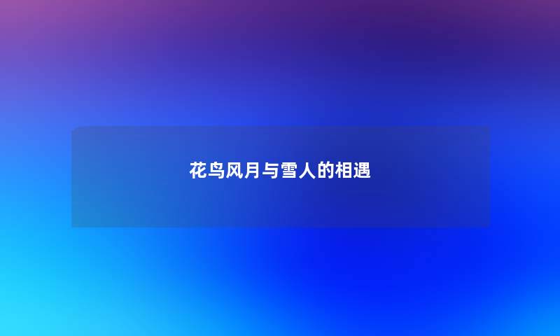 花鸟风月与雪人的相遇