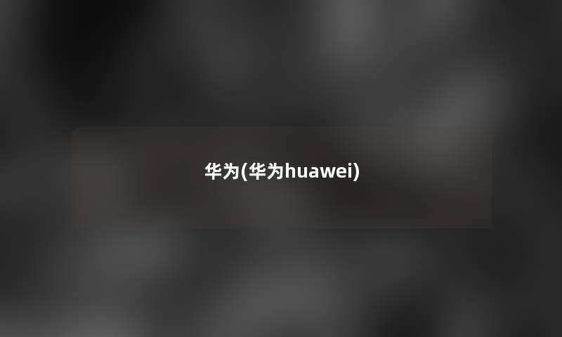 华为(华为huawei)